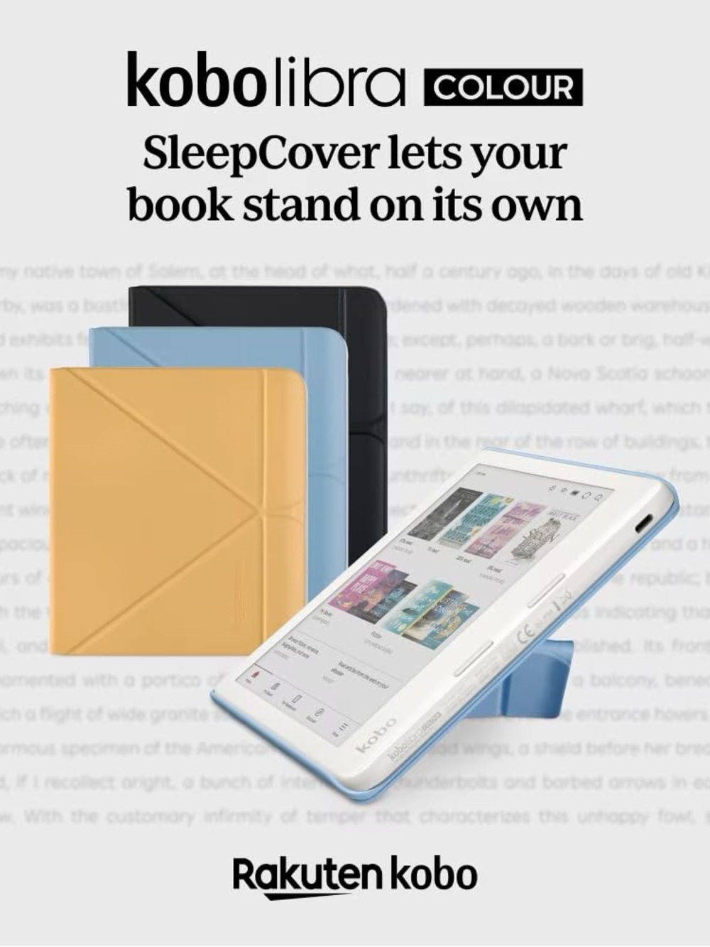 Rakuten Kobo Libra Colour SleepCover Case - Butter Yellow